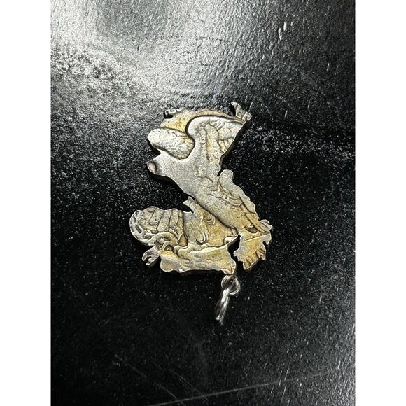 RARE Pair Of US Silver Cut-Out Coins . Morgan Dollar And Walking Liberty Jewelry - Picture 6 of 16